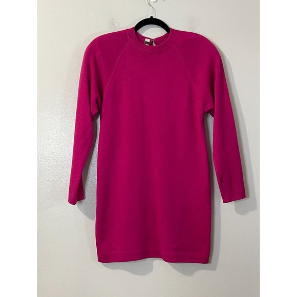 St. John Dresses & Skirts - ST. JOHN Dress Women’s Medium Pink Vintage Sportswear Long Sleeve Knit Barbie